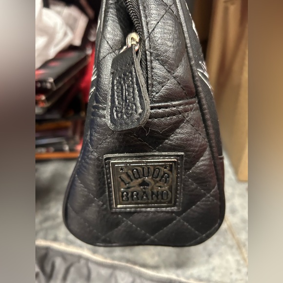 Liquor brand JINX PROOF BAD GOOD LUCK 13 handbag purse bag rockabilly punk - Picture 4 of 5